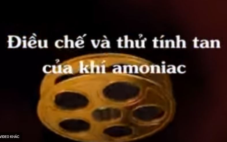 Thí nghiệm điều chế và thử tính tan của ammonia