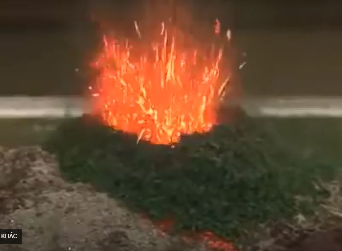 Thí nghiệm nhiệt phân muối ammonium dichromate
