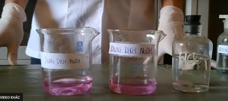Thí nghiệm trung hòa hydrochloric acid bằng kiềm
