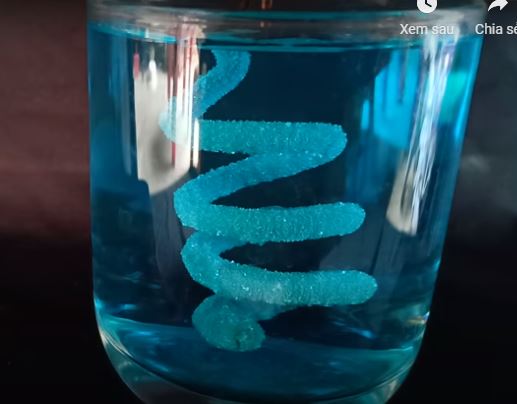 Thí nghiệm copper tác dụng với dung dịch silver nitrate