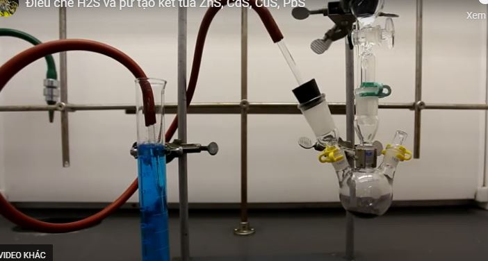 Đều chế hydrogen sulfide gas và phản ứng tạo kết tủa muối