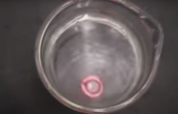 Thí nghiệm kim loại kiềm với water