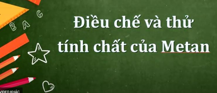 Thí nghiệm điều chế và thứ tính chất của methane